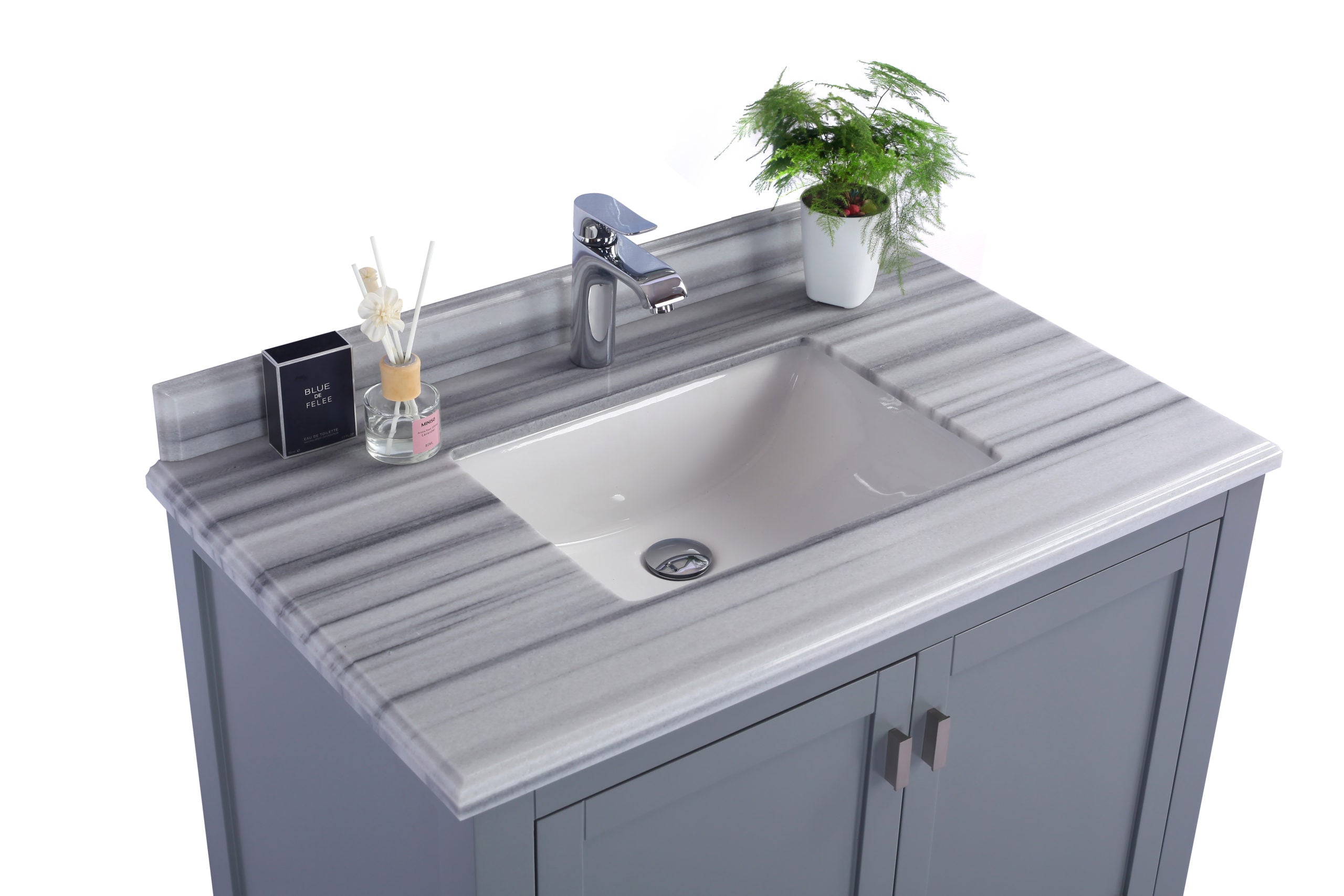 Wilson 36" Grey Bathroom Vanity with Countertop