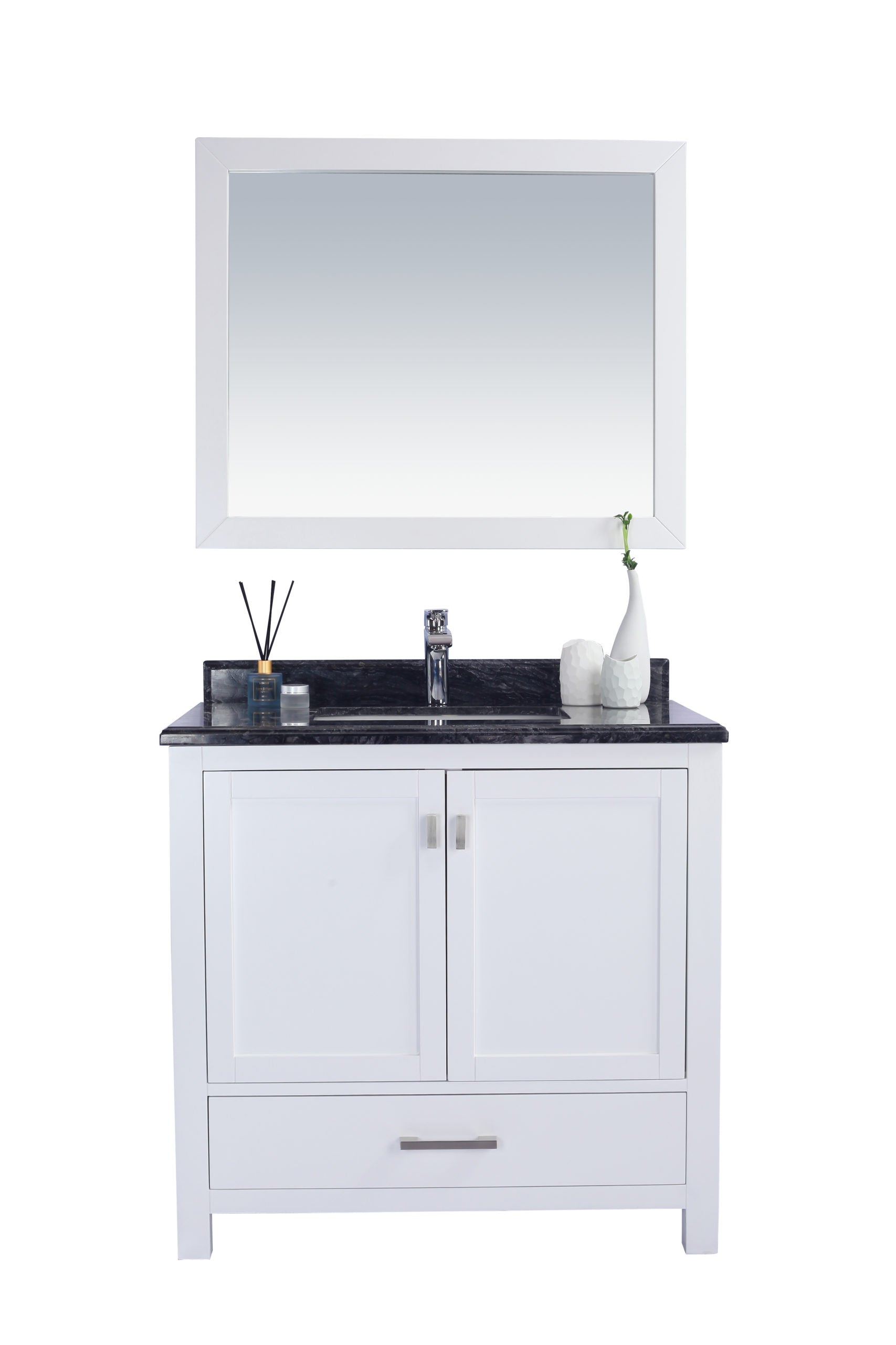 Wilson 36" White Bathroom Vanity with Countertop