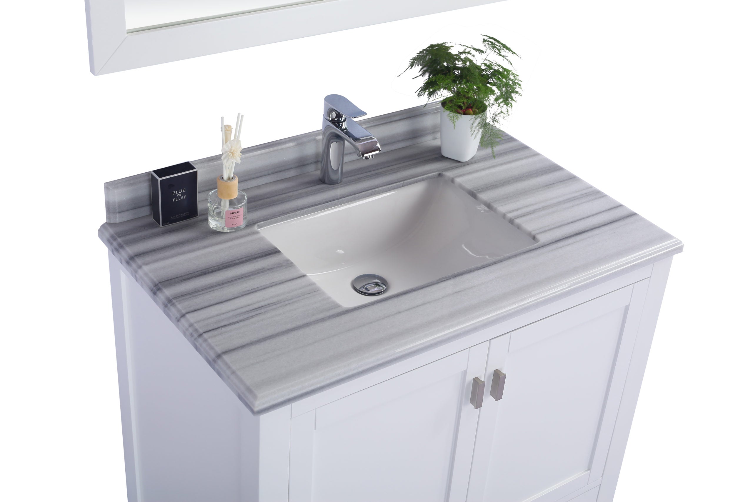 Wilson 36" White Bathroom Vanity with Countertop