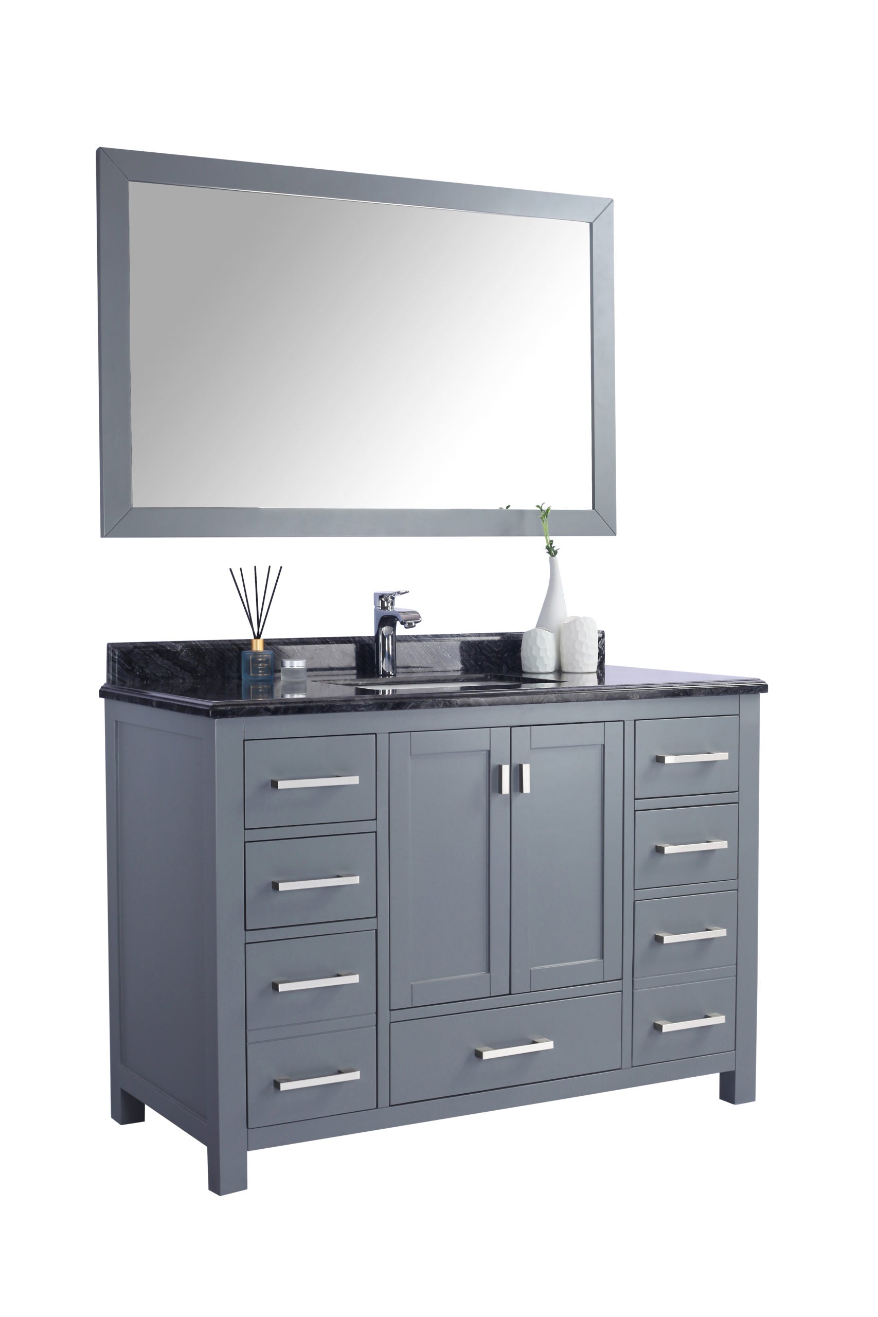 Wilson 48" Grey Bathroom Vanity with Countertop