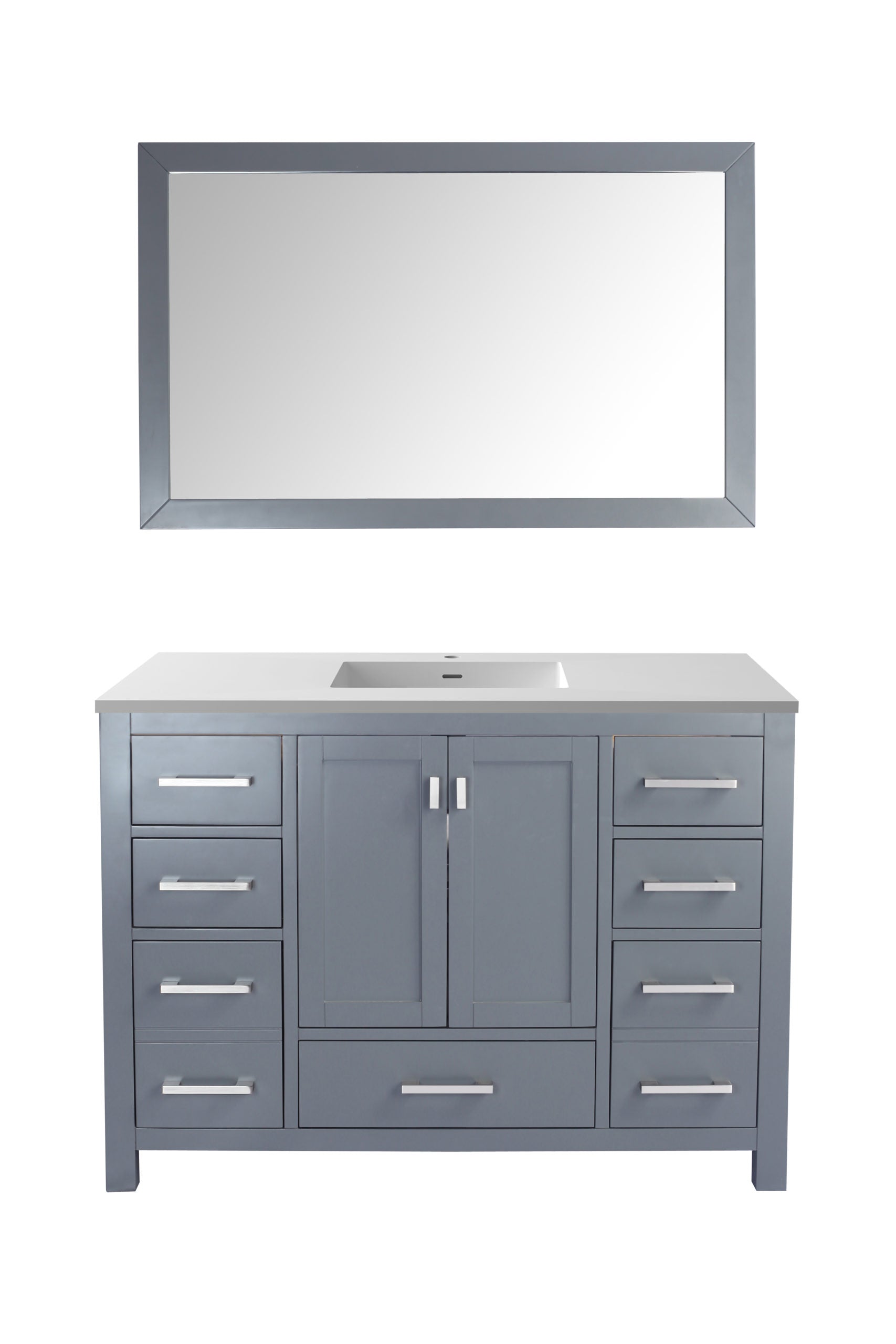 Wilson 48" Grey Bathroom Vanity with Countertop