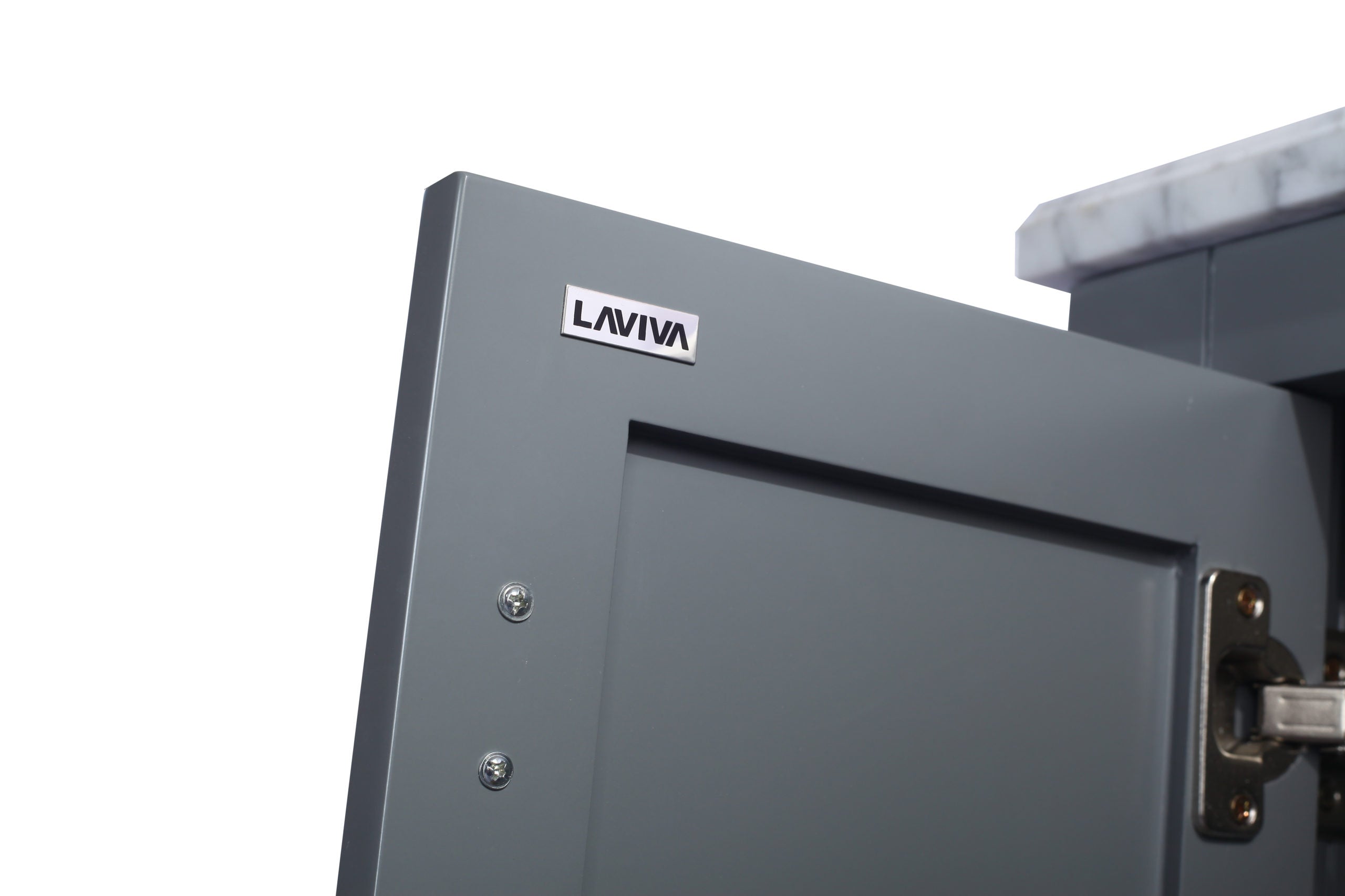 Wilson 60" Grey Double Sink Bathroom Vanity with Countertop