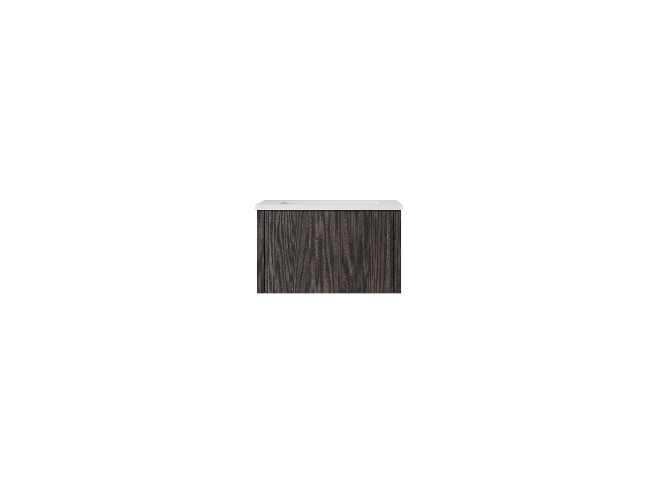 Legno 24" Bathroom Vanity with Matte White VIVA Stone Solid Surface Countertop