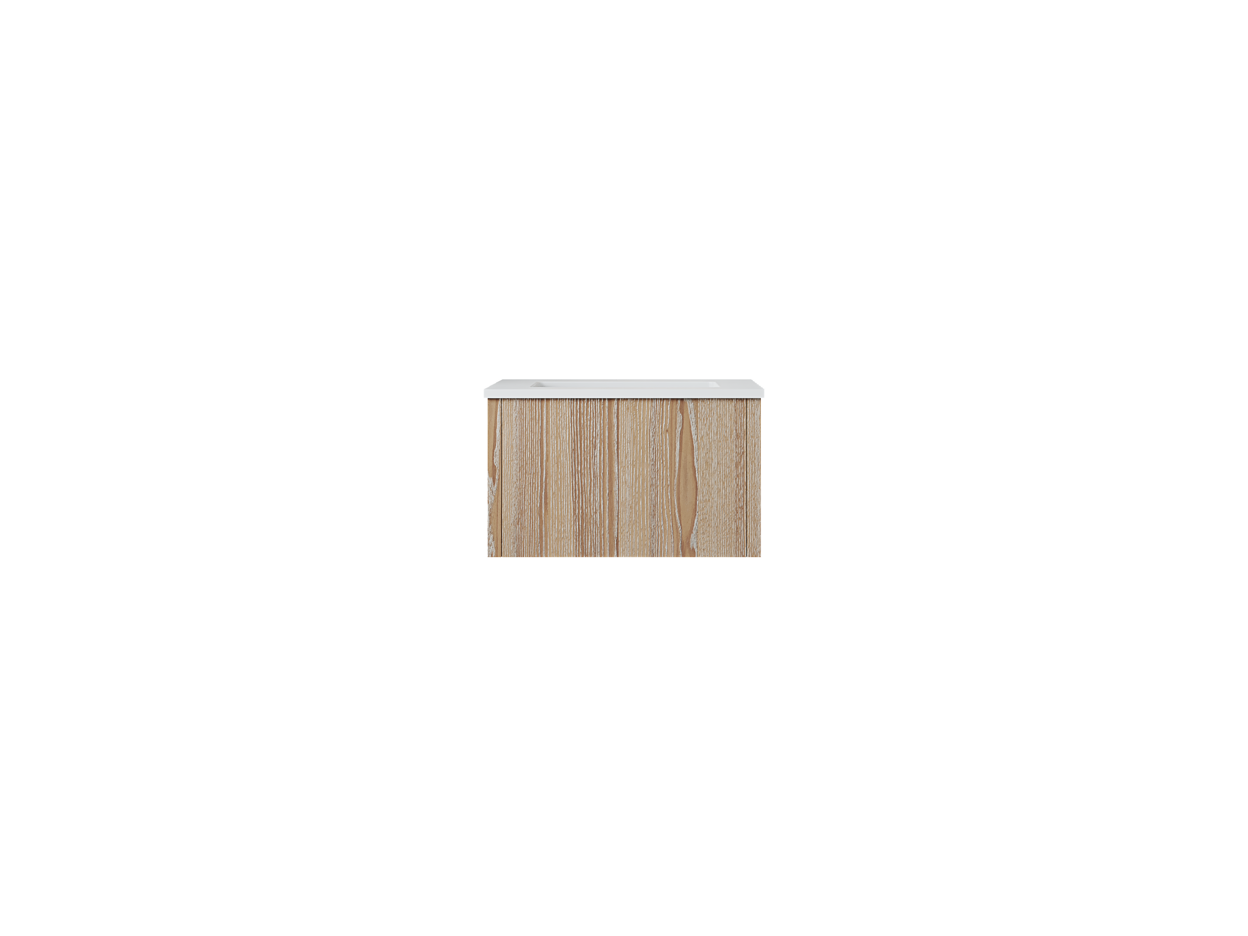 Legno 24" Bathroom Vanity with Matte White VIVA Stone Solid Surface Countertop
