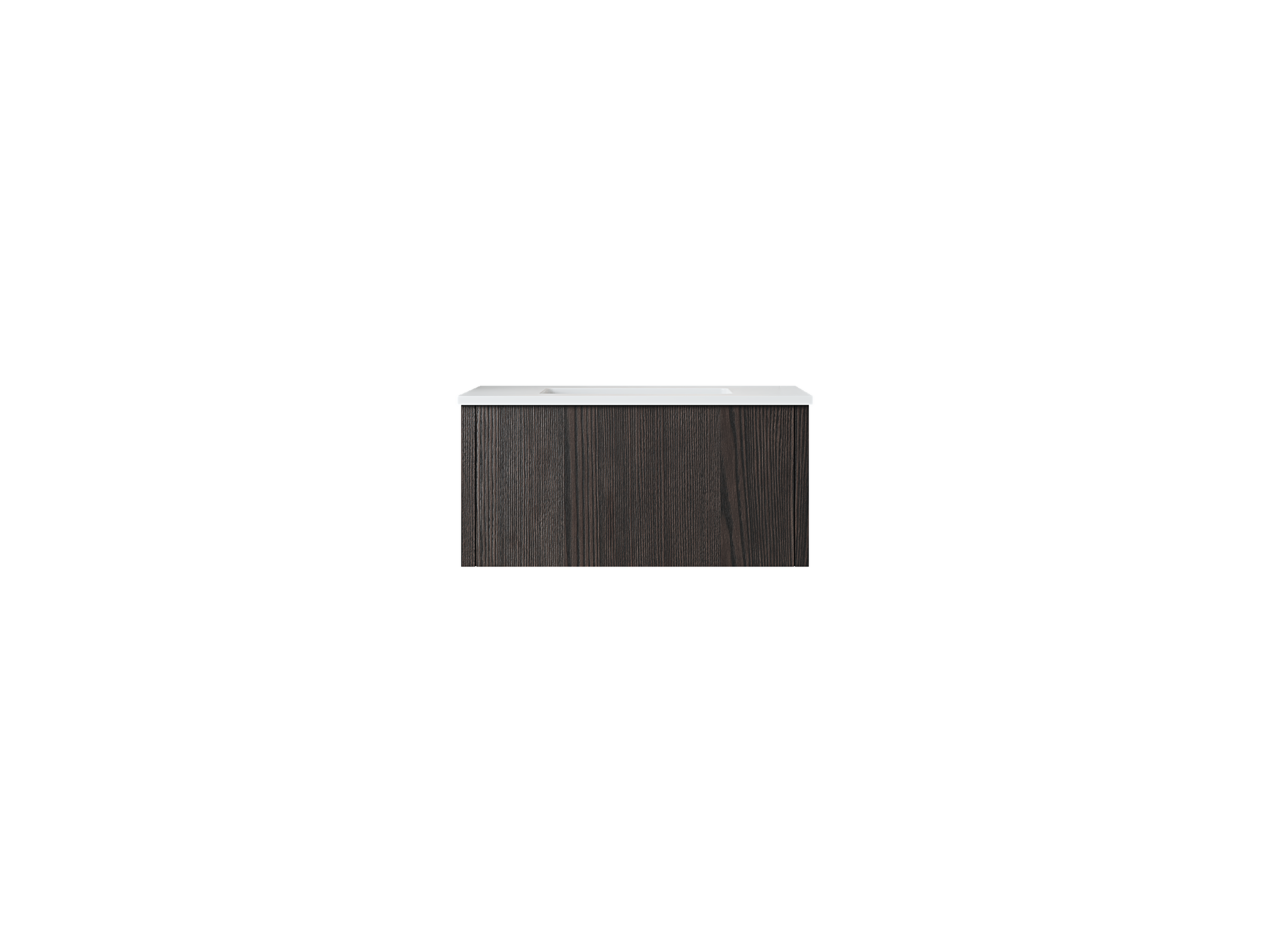 Legno 30" Bathroom Vanity with Matte White VIVA Stone Solid Surface Countertop