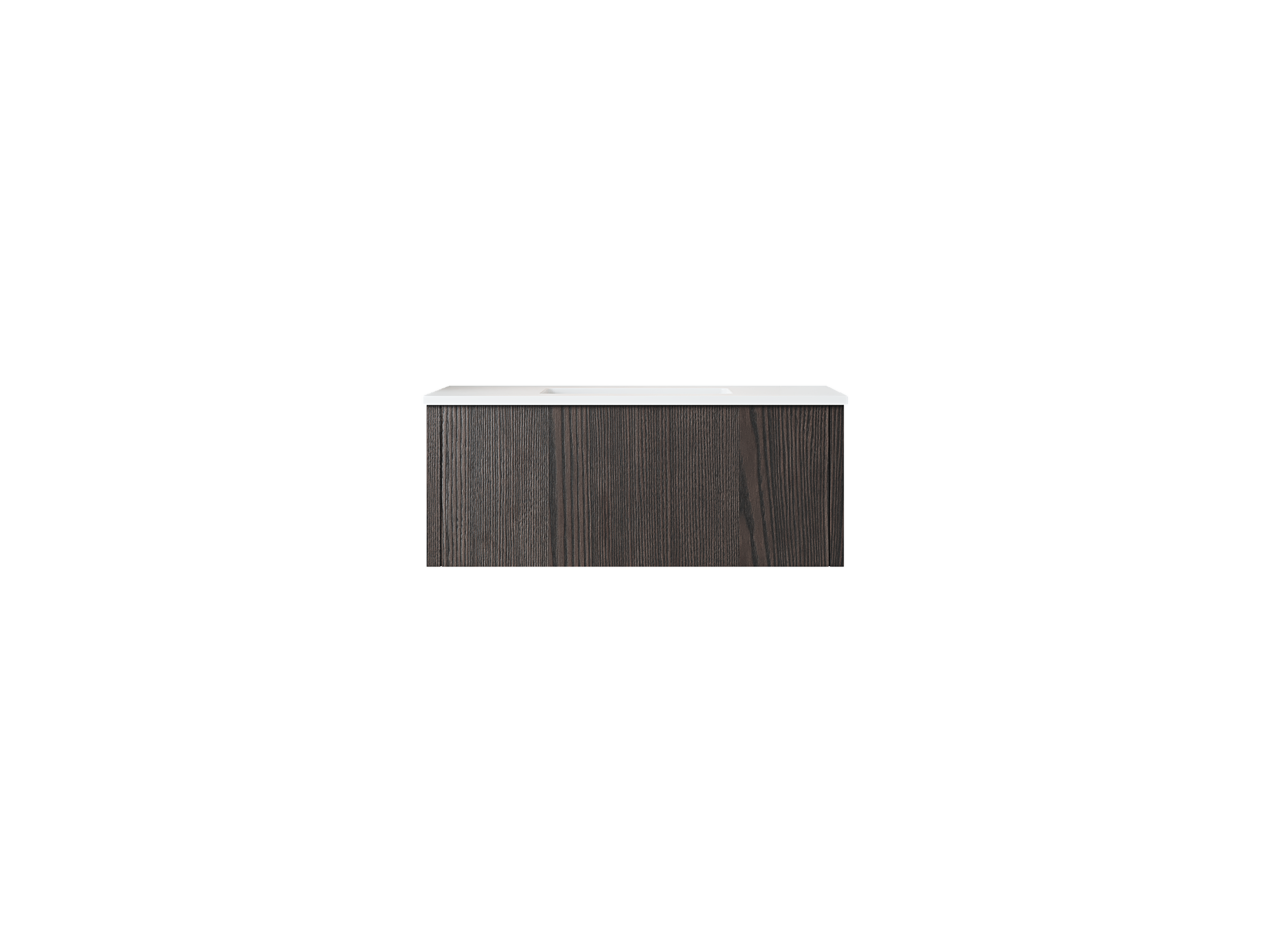 Legno 36" Bathroom Vanity with Matte White VIVA Stone Solid Surface Countertop