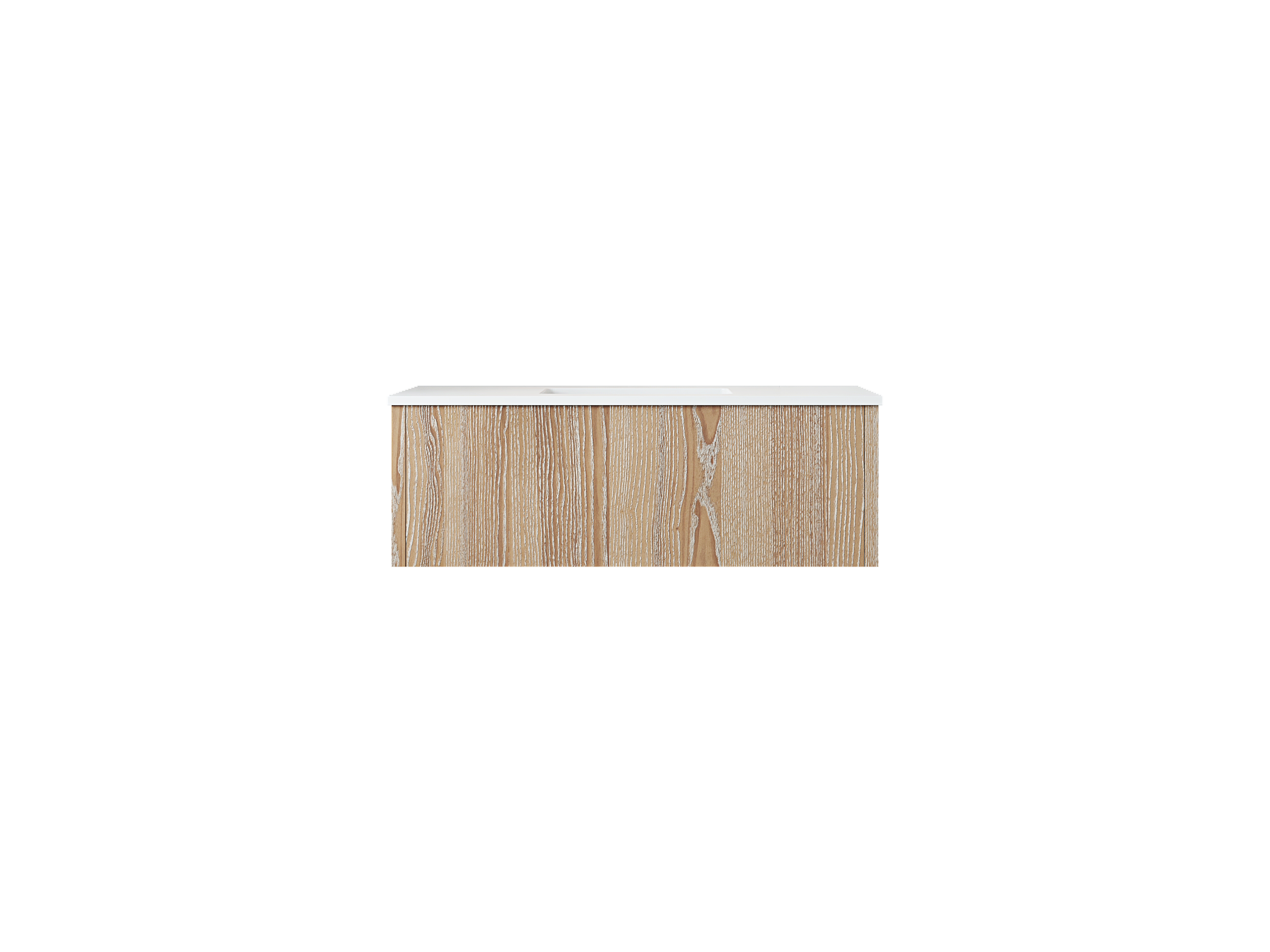 Legno 42" Bathroom Vanity with Matte White VIVA Stone Solid Surface Countertop