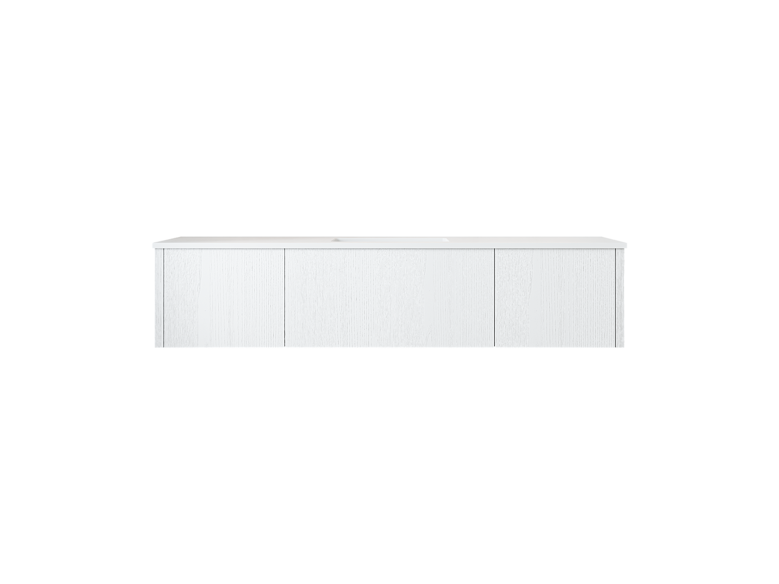 Legno 66" Bathroom Vanity with Matte White VIVA Stone Solid Surface Countertop