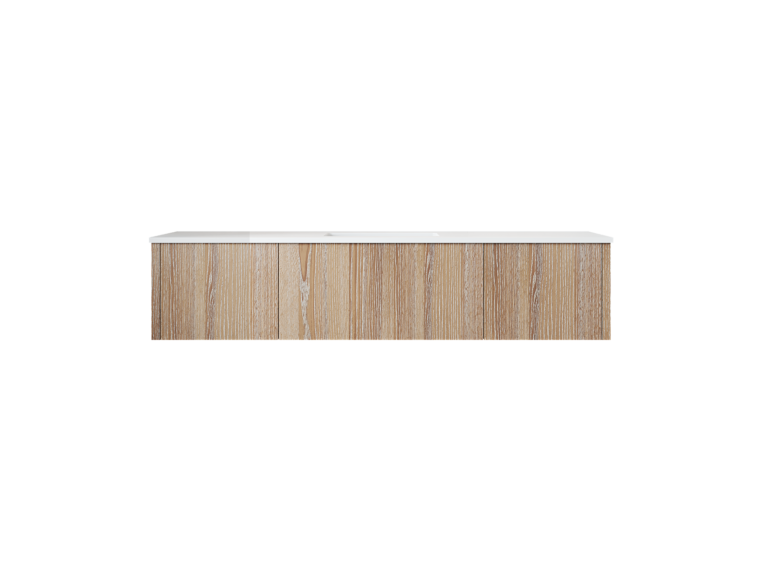 Legno 66" Bathroom Vanity with Matte White VIVA Stone Solid Surface Countertop