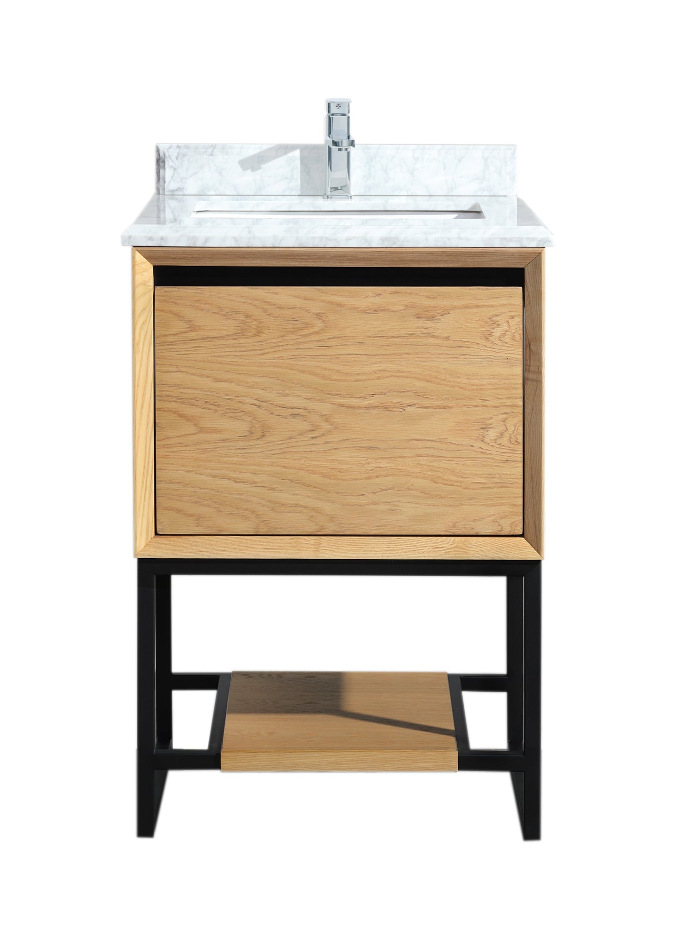 Alto 24" California White Oak Bathroom Vanity with Countertop