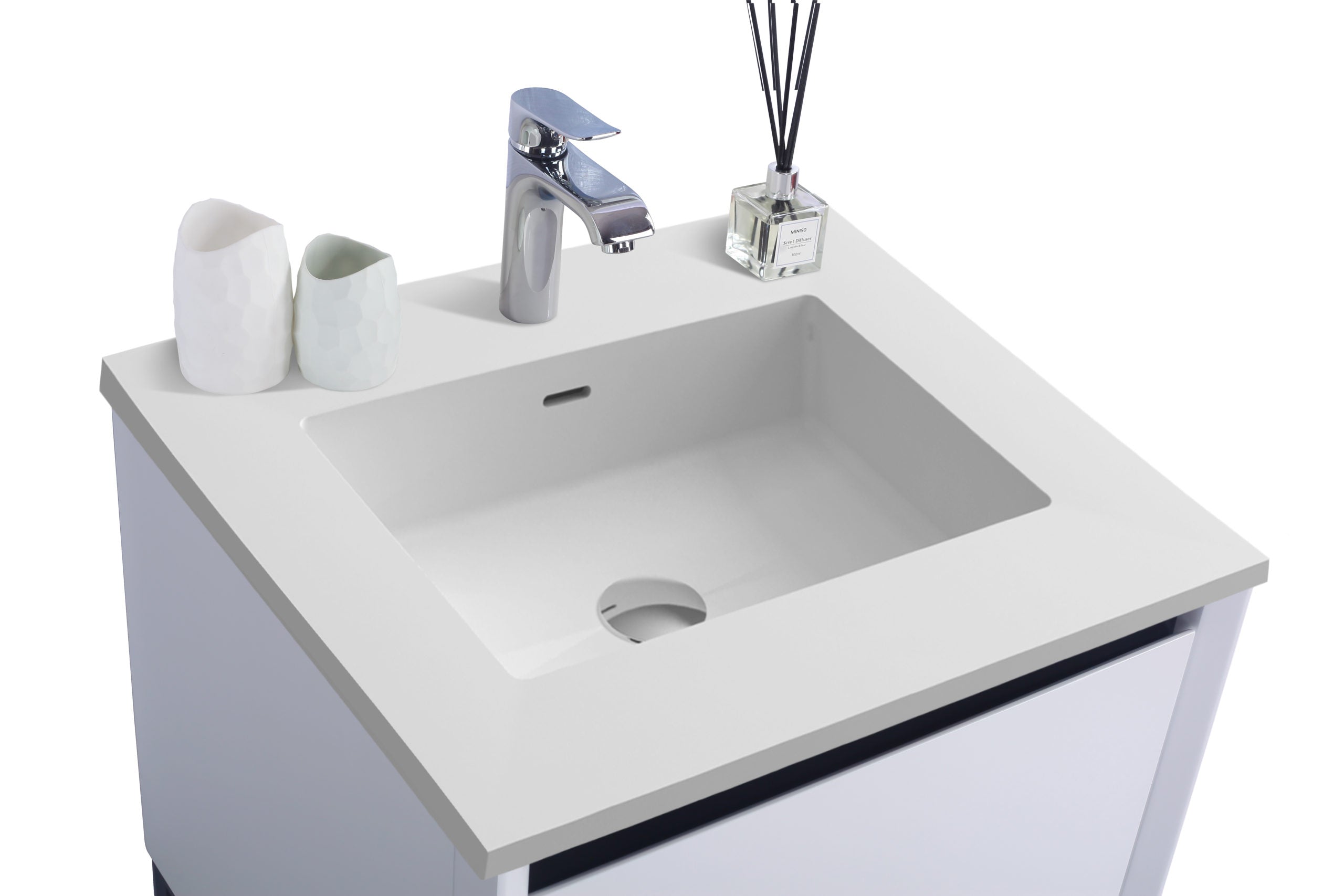 Alto 24" White Bathroom Vanity with Countertop