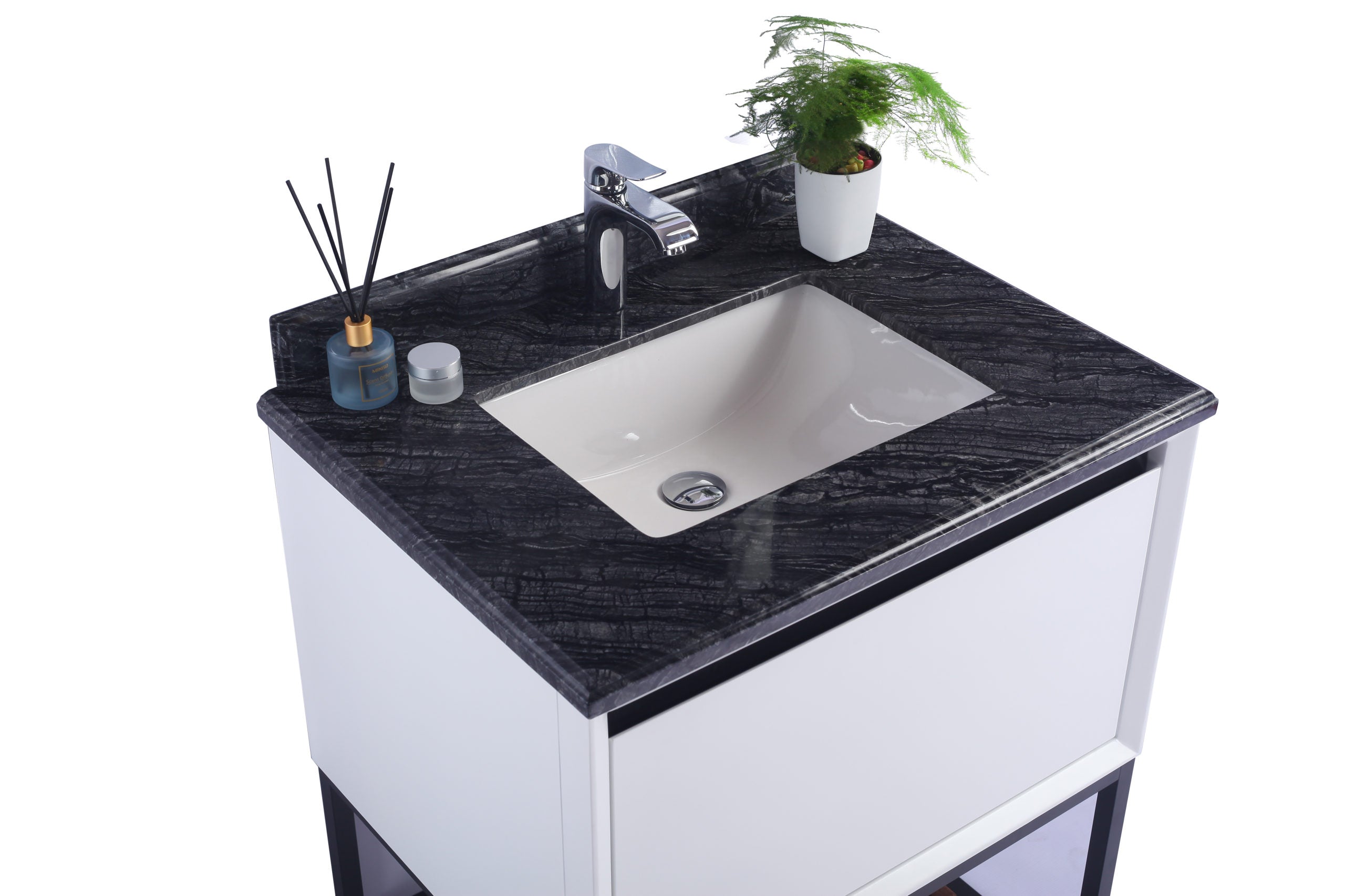 Alto 30" White Bathroom Vanity with Countertop