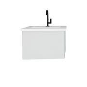 Vitri 24" Bathroom Vanity with VIVA Stone Matte White Solid Surface Countertop