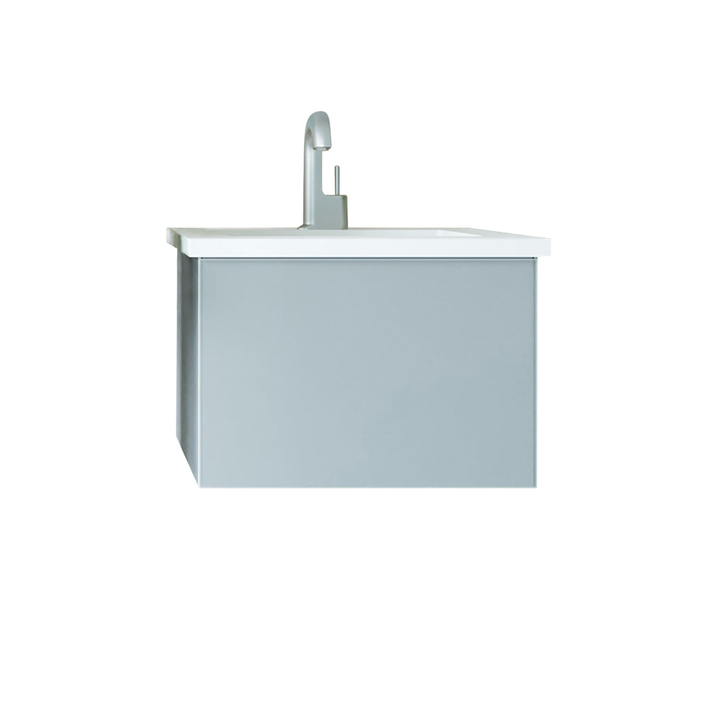 Vitri 24" Bathroom Vanity with VIVA Stone Matte White Solid Surface Countertop