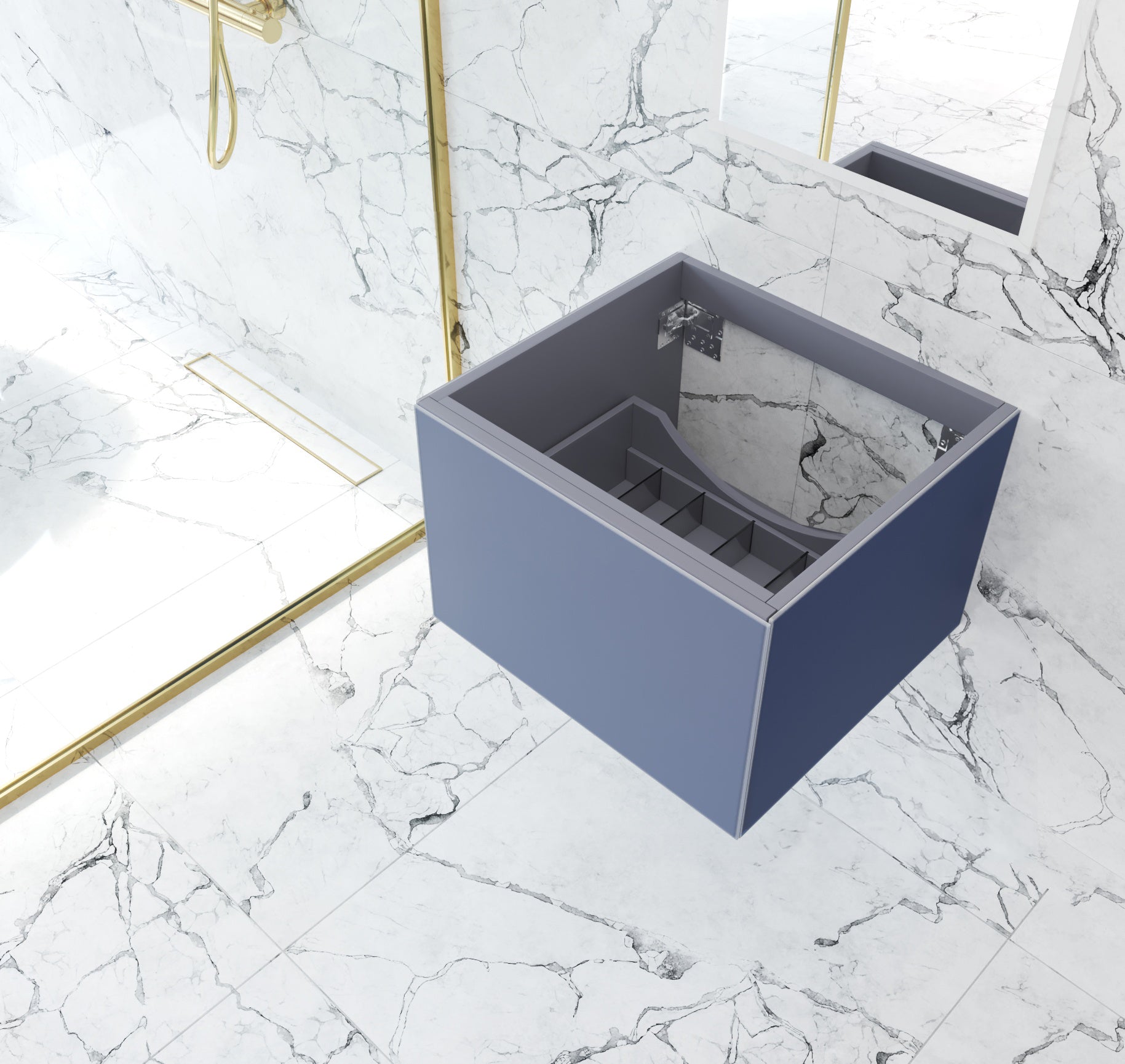 Vitri 24" Wall Hung Bathroom Vanity Cabinet