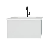 Vitri 30" Bathroom Vanity with VIVA Stone Matte White Solid Surface Countertop
