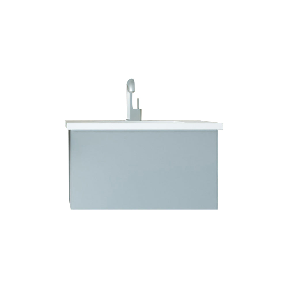 Vitri 30" Bathroom Vanity with VIVA Stone Matte White Solid Surface Countertop