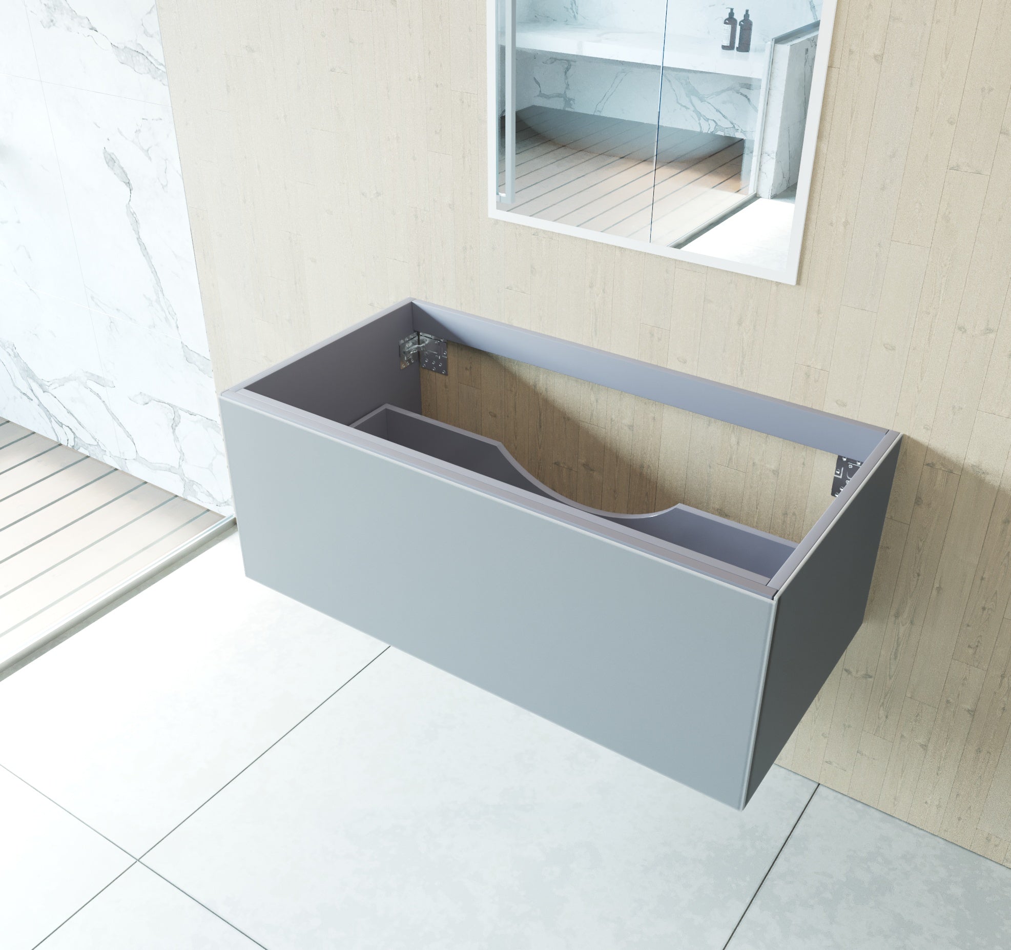 Vitri 42" Wall Hung Bathroom Vanity Cabinet