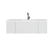 Vitri 54"Bathroom Vanity with VIVA Stone Matte White Solid Surface Countertop