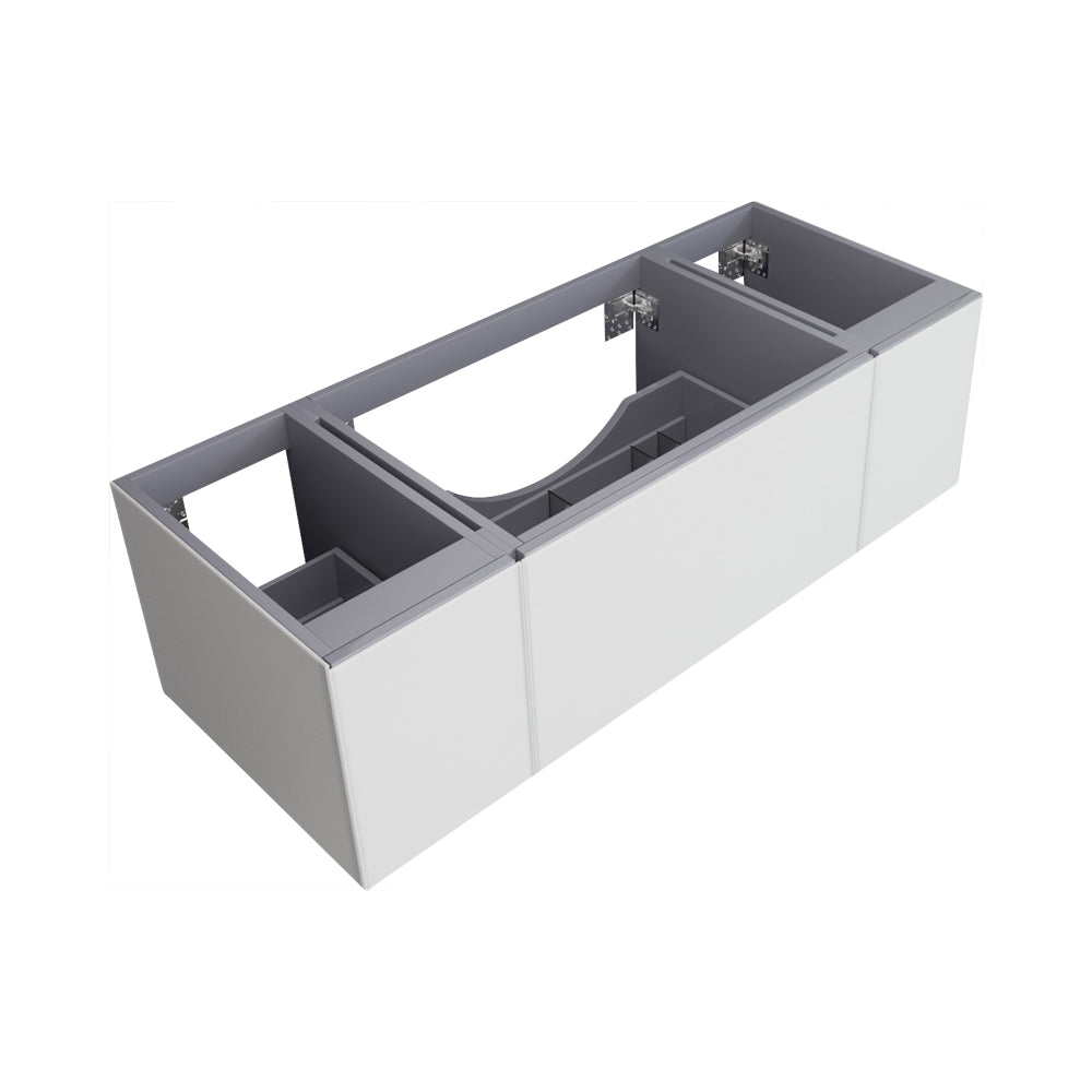 Vitri 54" Wall Hung Bathroom Vanity Cabinet