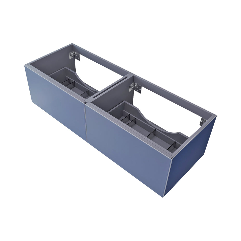 Vitri 60" Double Sink Wall Hung Bathroom Vanity Cabinet