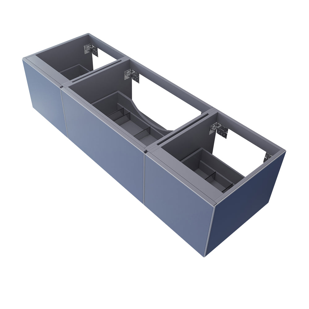 Vitri 66" Single Sink Wall Hung Bathroom Vanity Cabinet