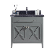 Wimbledon 36" Grey Bathroom Vanity with Countertop