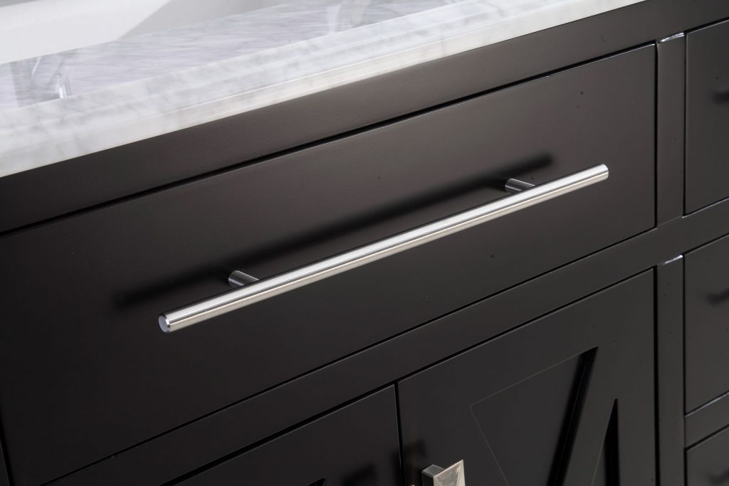 Wimbledon 60" Espresso Double Sink Bathroom Vanity with Countertop