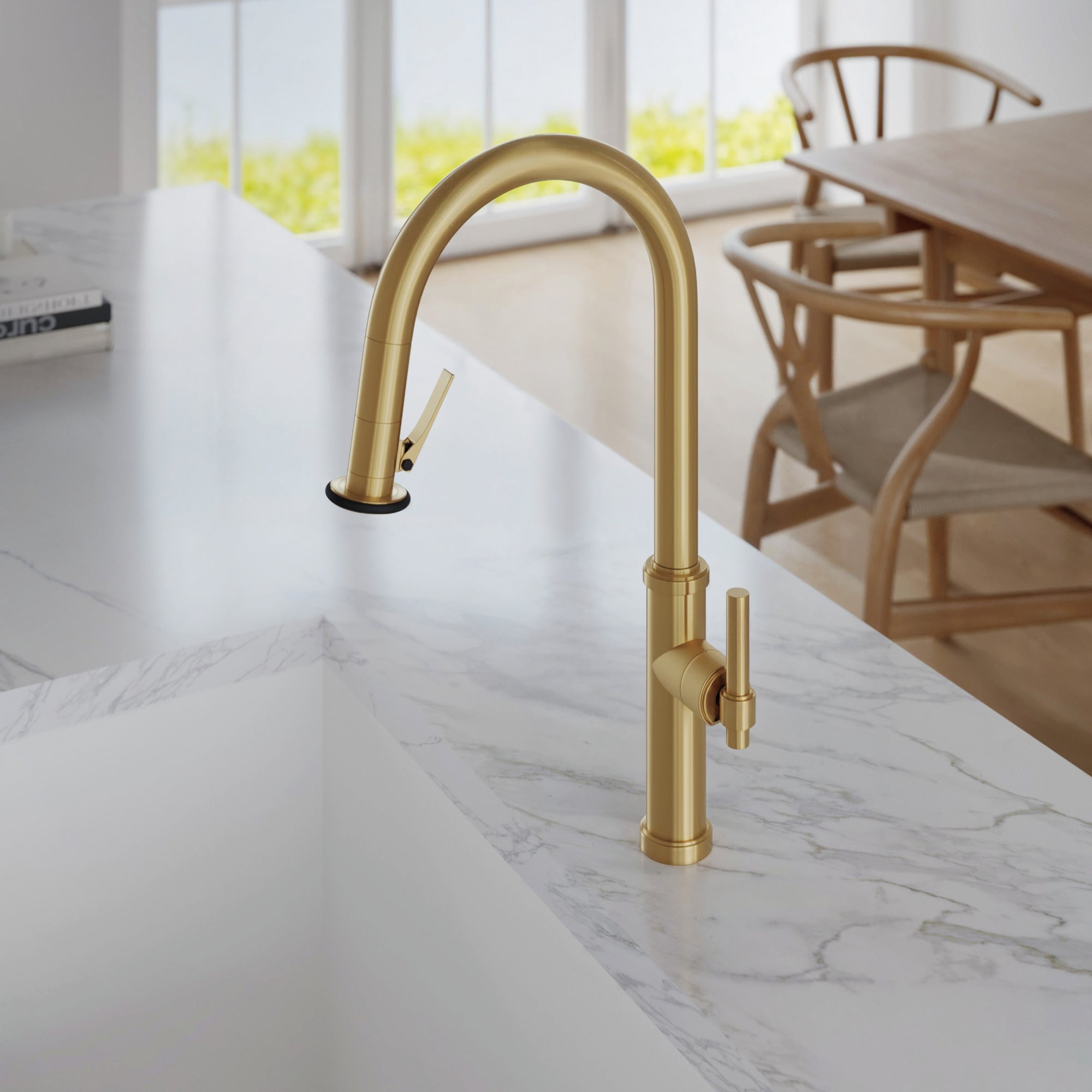 Newport Brass Seager® Pull-Down Kitchen Faucet - Trigger Spray