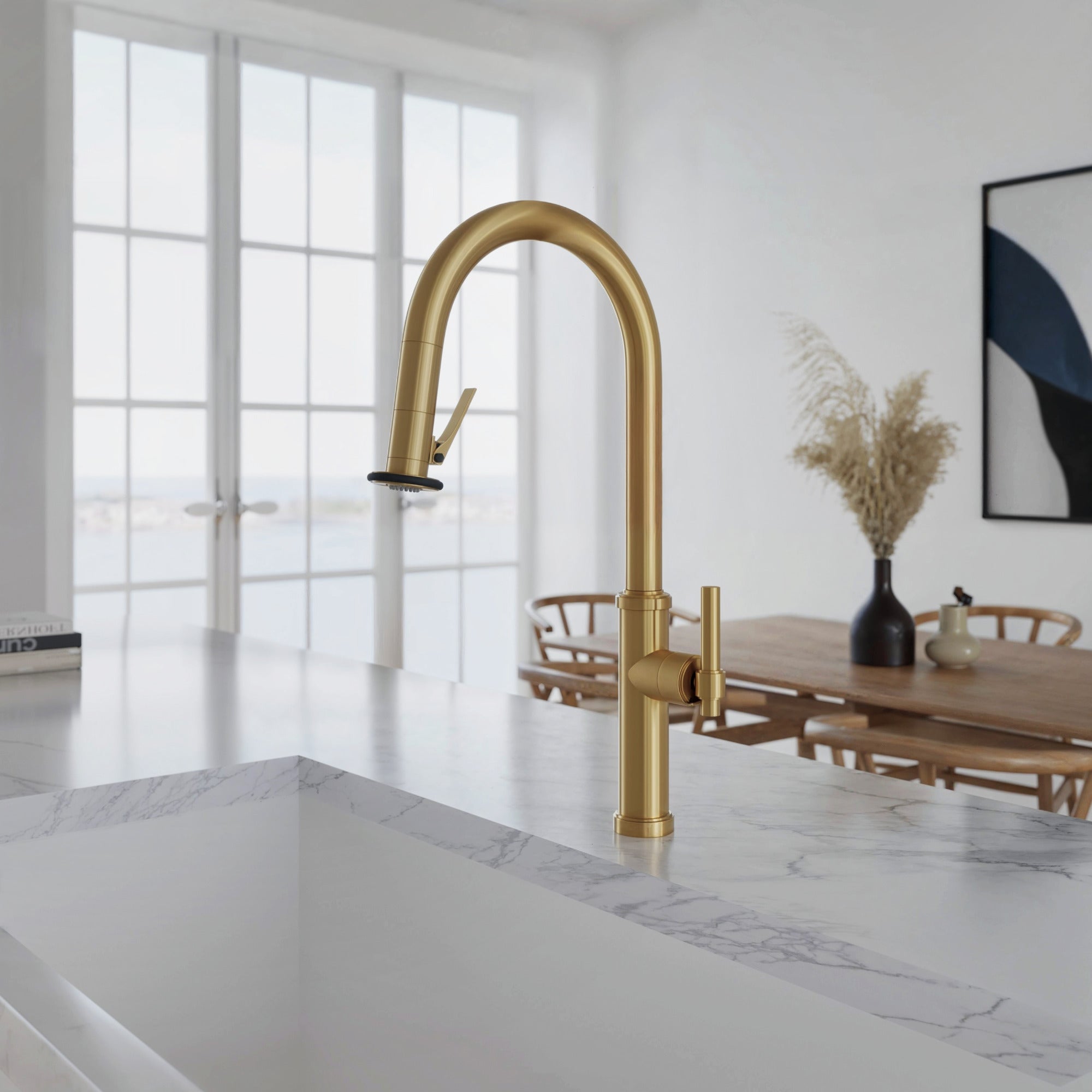 Newport Brass Seager® Pull-Down Kitchen Faucet - Trigger Spray