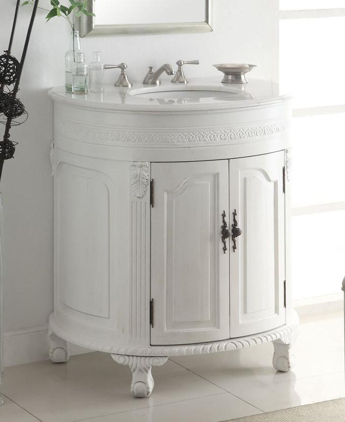 Chans Furniture CF-2869W-AW 32" Attractive Classic Versailles Bathroom Sink Vanity