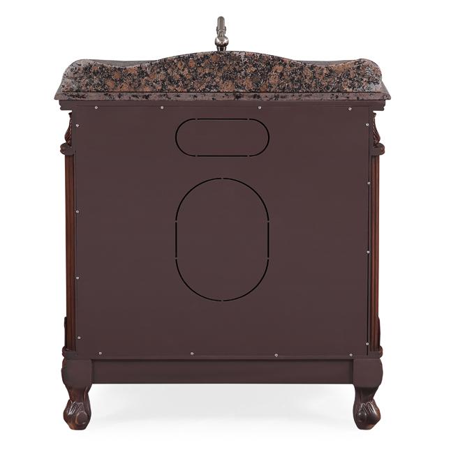Chans Furniture CF-2873SB-TK 32 Inch Classic Style Medium Brown Fiesta Bathroom Sink Vanity