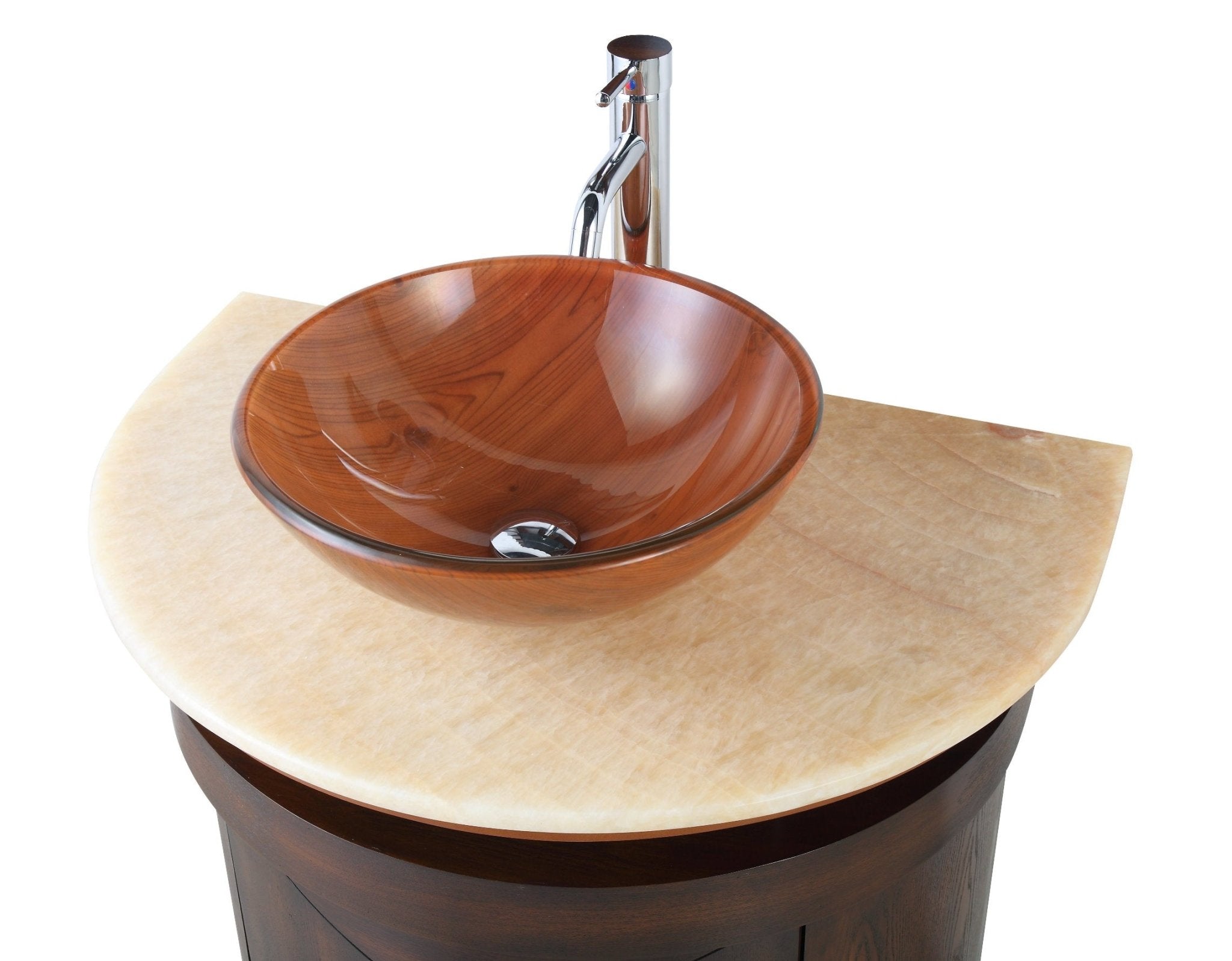 Chans Furniture BWV-026 32"   Benton Collection Onyx counter top Verdana Vessel Sink Bathroom Vanity