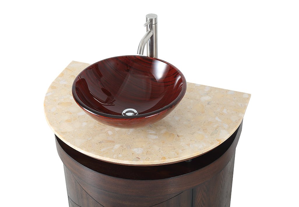 Chans Furniture BWV-026 32"   Benton Collection Onyx counter top Verdana Vessel Sink Bathroom Vanity