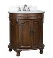 Chans Furniture CF-2869W-TK 32" Benton Collection Versailles Small Colonial Bathroom Sink Vanity
