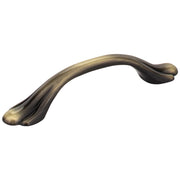 Hardware Resources 3" Brushed Antique Brass Kingsport Cabinet Pull