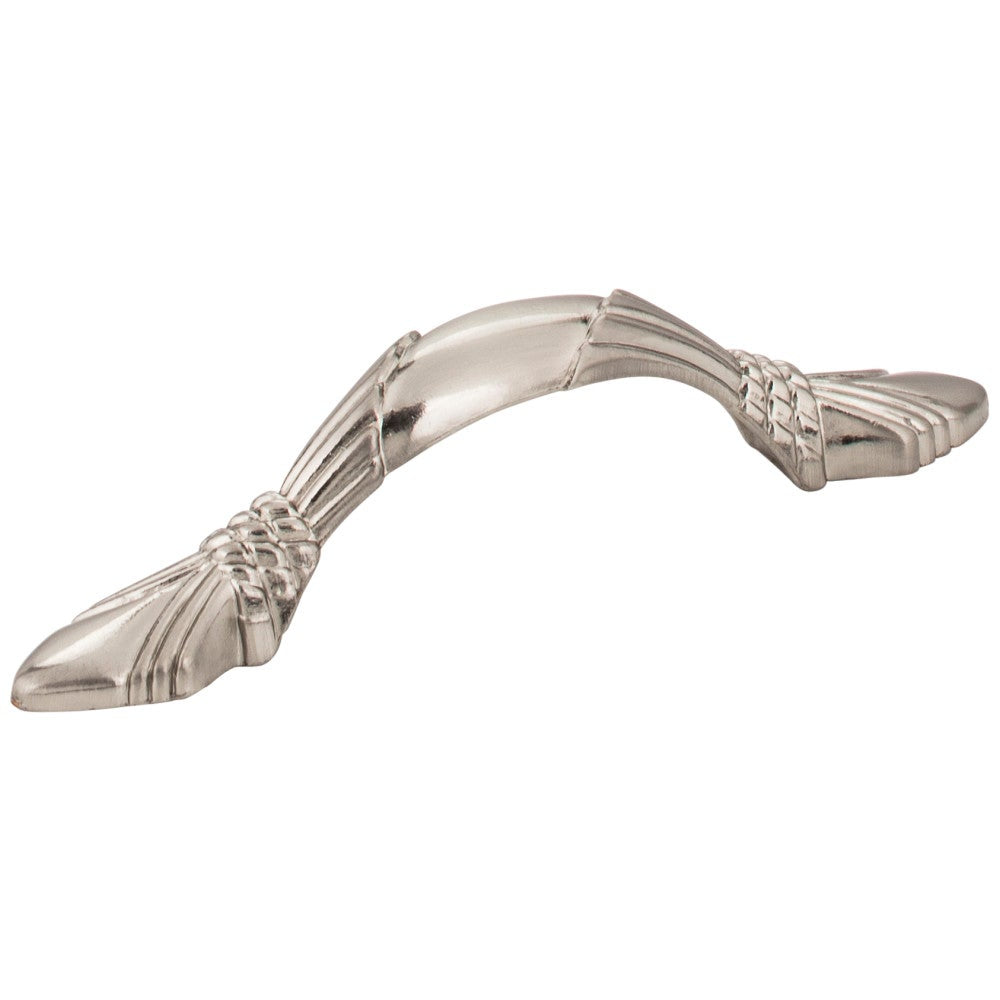 Hardware Resources 3" Center-to-Center Satin Nickel Baroque Capri Cabinet Pull