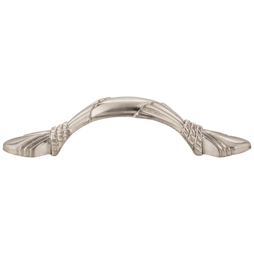 Hardware Resources 3" Center-to-Center Satin Nickel Baroque Capri Cabinet Pull