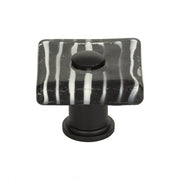 Atlas Homewares Zebra Glass Square Knob