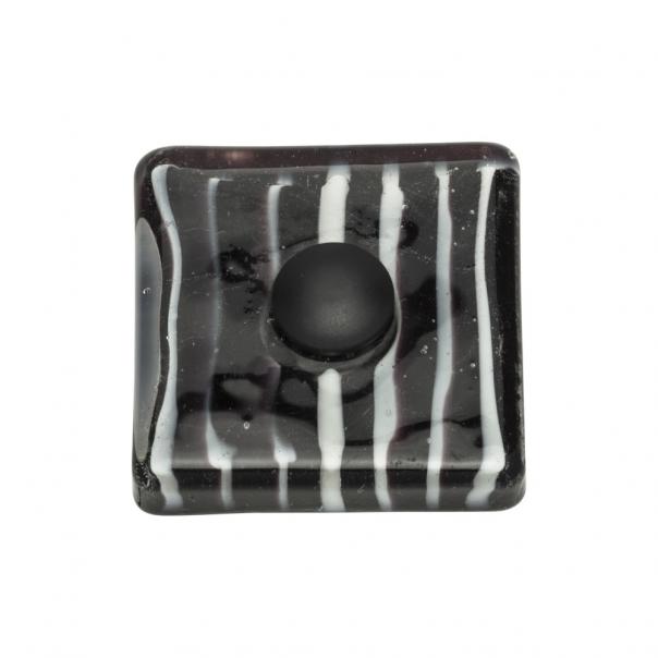 Atlas Homewares Zebra Glass Square Knob