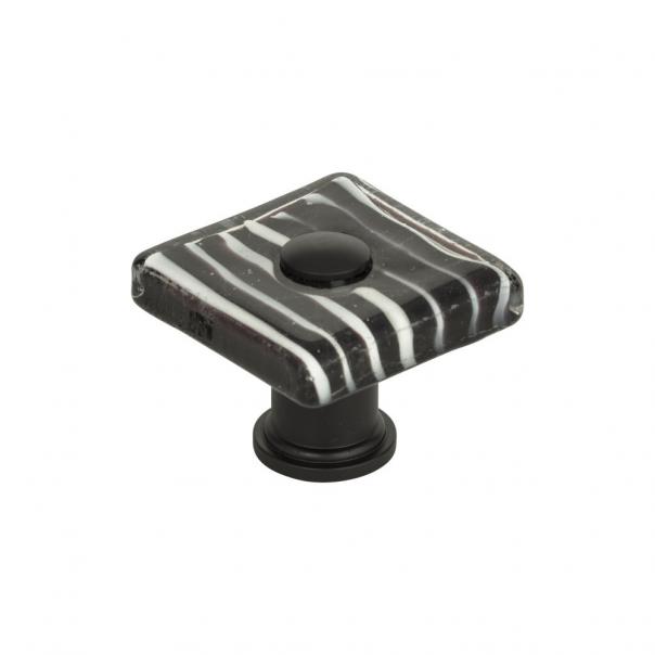 Atlas Homewares Zebra Glass Square Knob