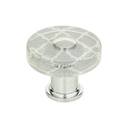 Atlas Homewares Quatrefoil Glass Round Knob
