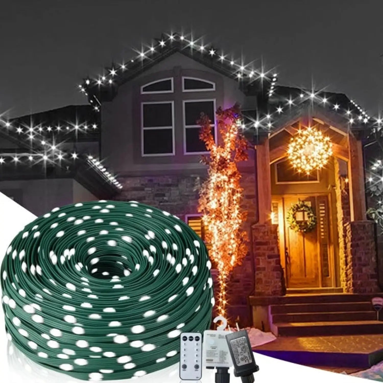 328ft LED Decorative Rope Lights for Festive Indoor and Outdoor Decor