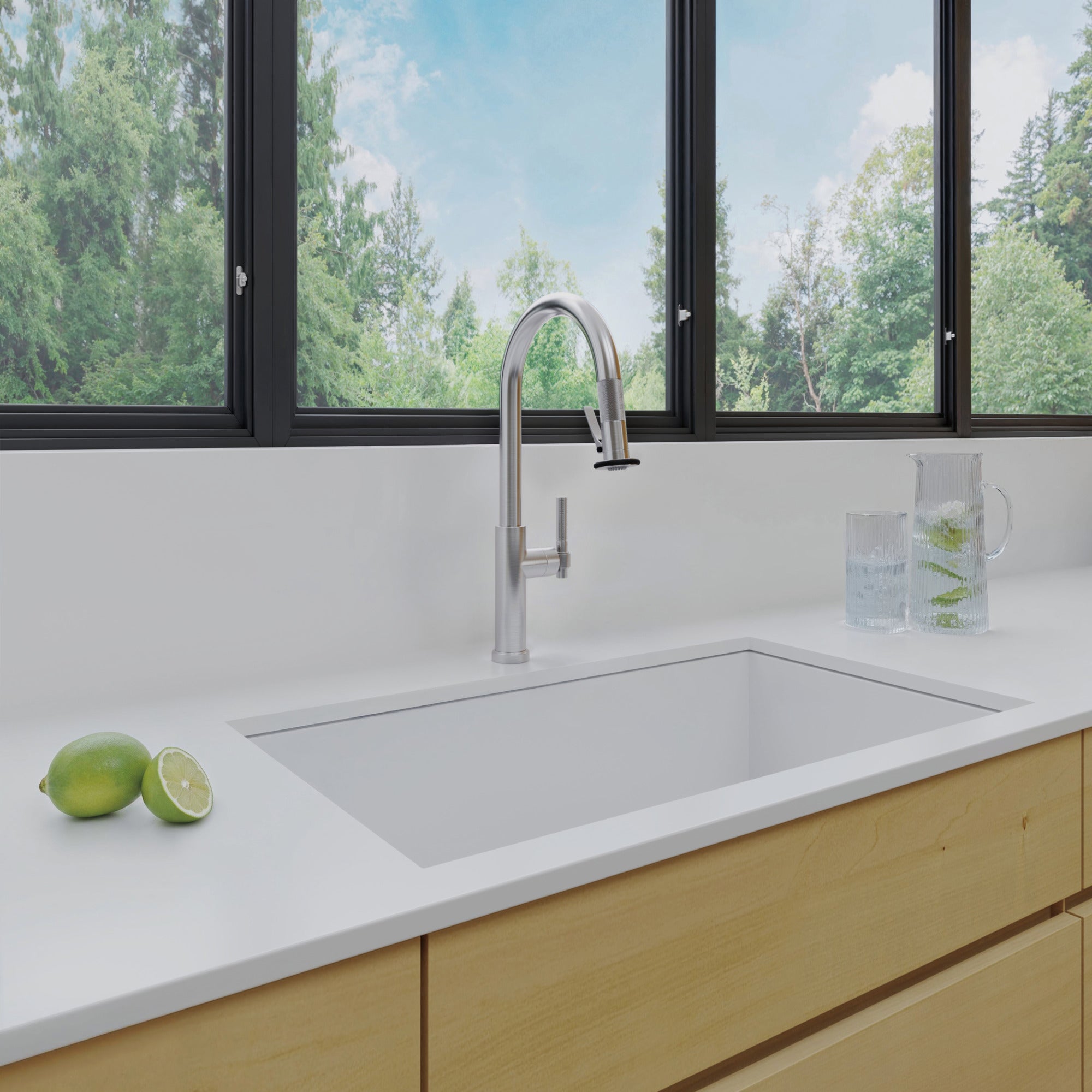 Newport Brass Muncy Pull-Down Kitchen Faucet - Trigger Spray
