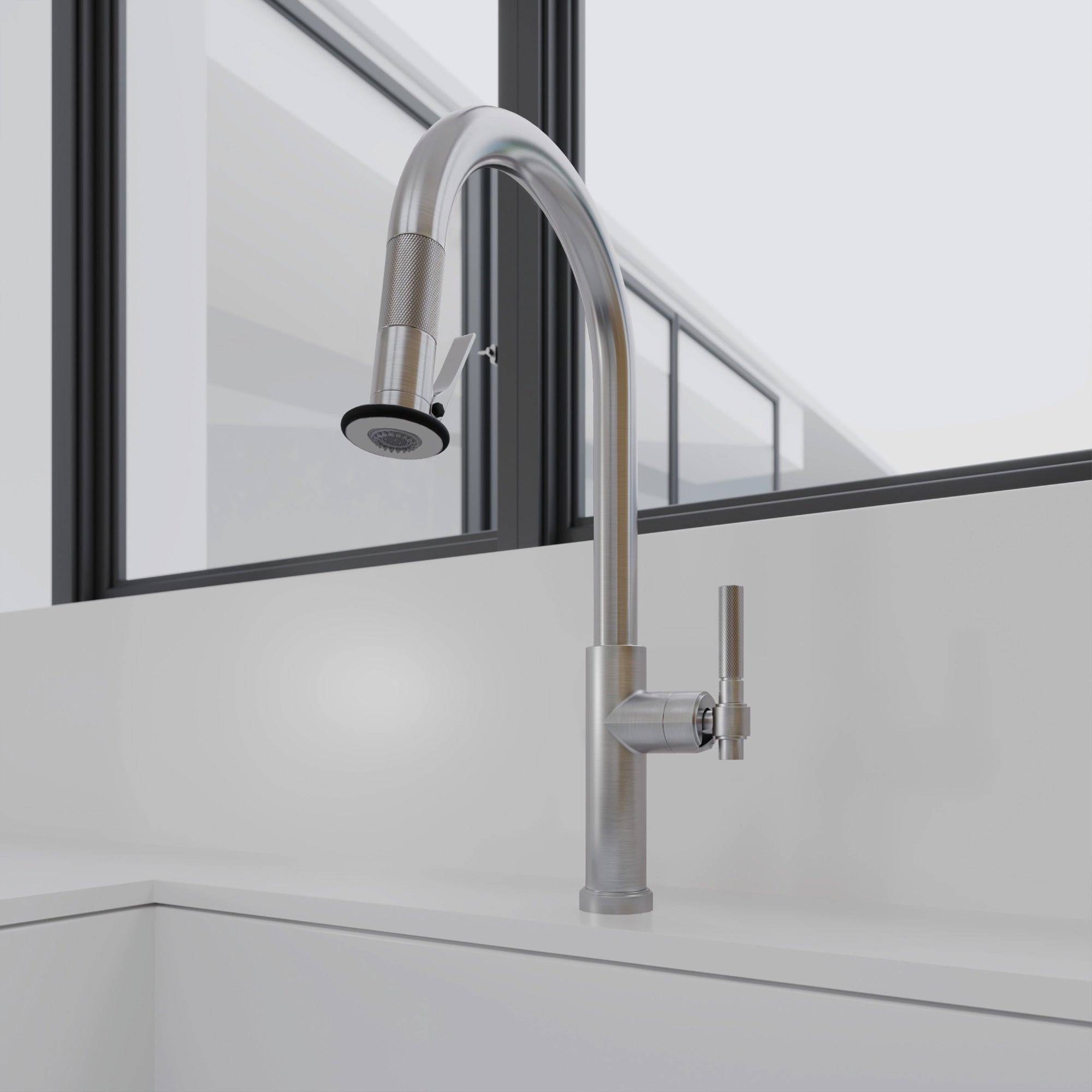 Newport Brass Muncy Pull-Down Kitchen Faucet - Trigger Spray