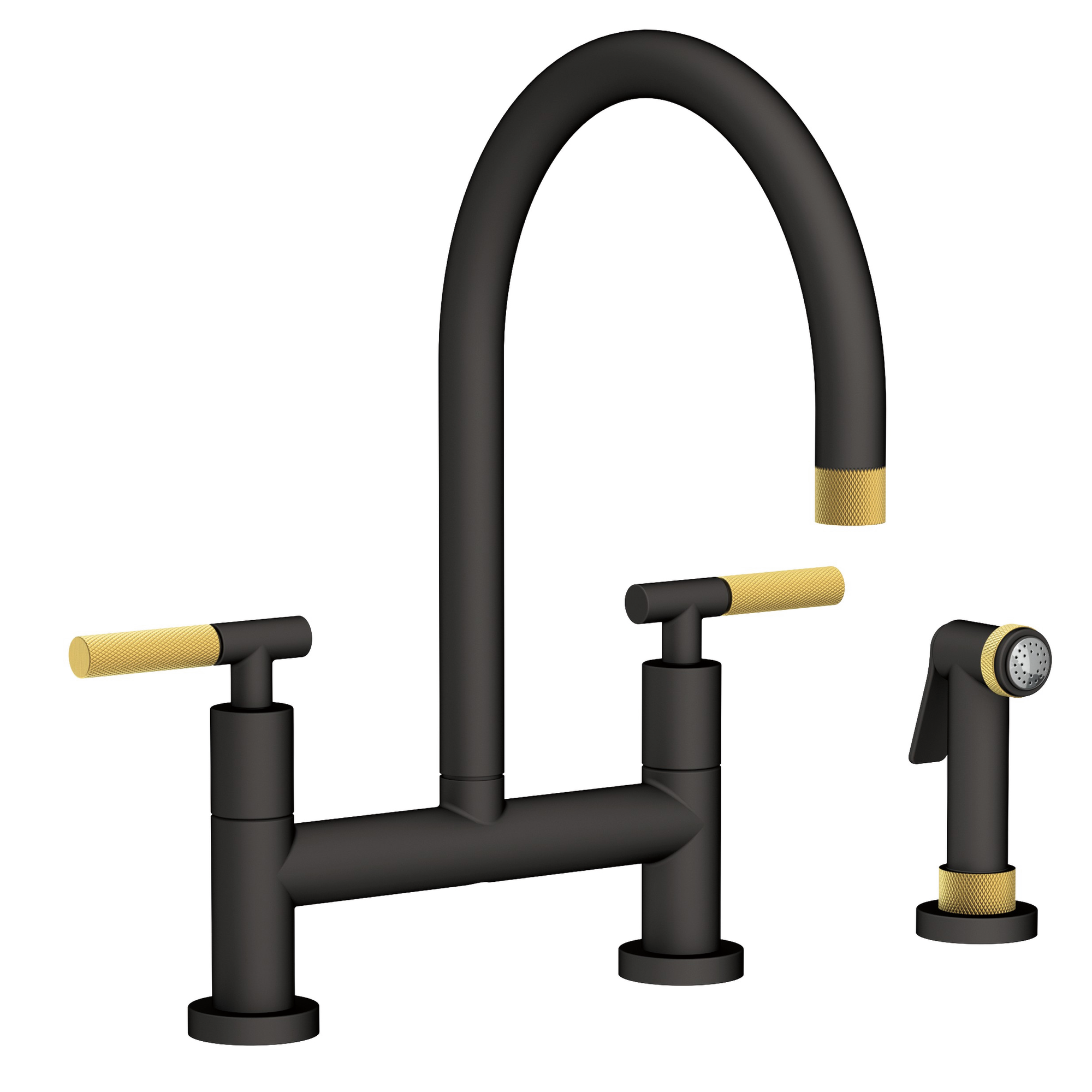 Newport Brass Muncy Kitchen Bridge Faucet with Side Spray