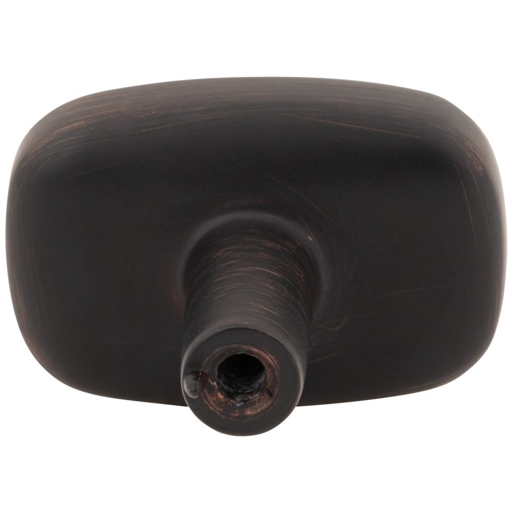 Hardware Resources 1-1/2" Rounded Rectangle Overall Length Satin Nickel Loxley Cabinet Knob