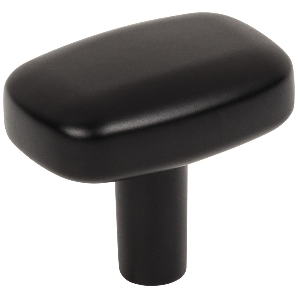 Hardware Resources 1-1/2" Rounded Rectangle Overall Length Satin Nickel Loxley Cabinet Knob