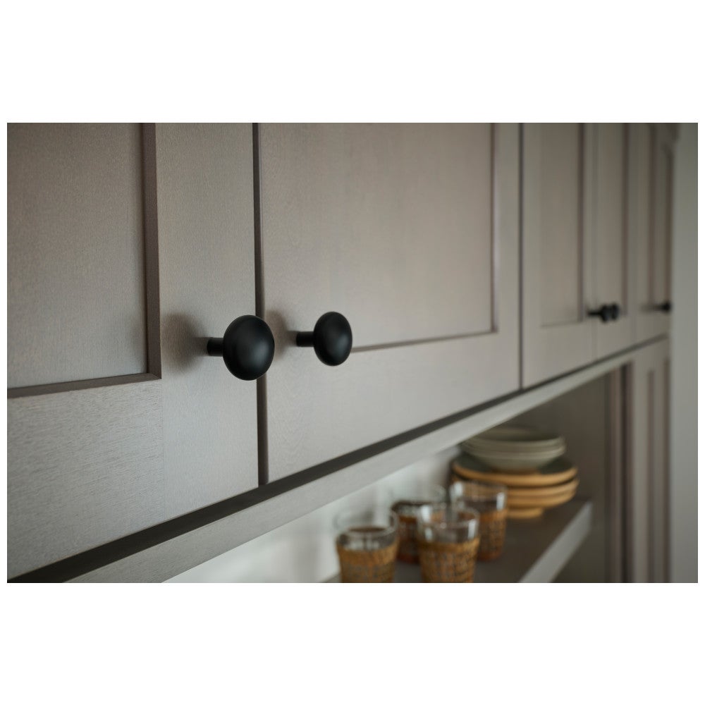 Hardware Resources 1-1/2" Rounded Rectangle Overall Length Satin Nickel Loxley Cabinet Knob