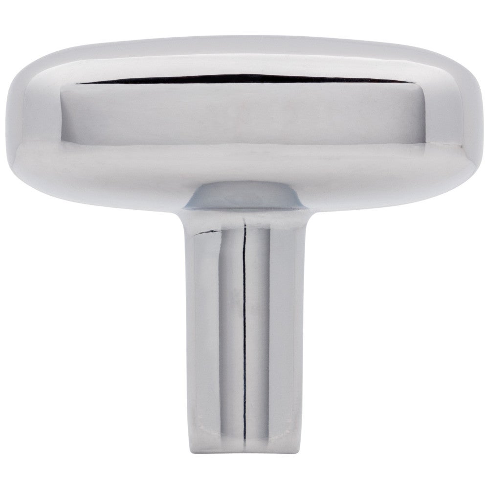 Hardware Resources 1-1/2" Rounded Rectangle Overall Length Satin Nickel Loxley Cabinet Knob